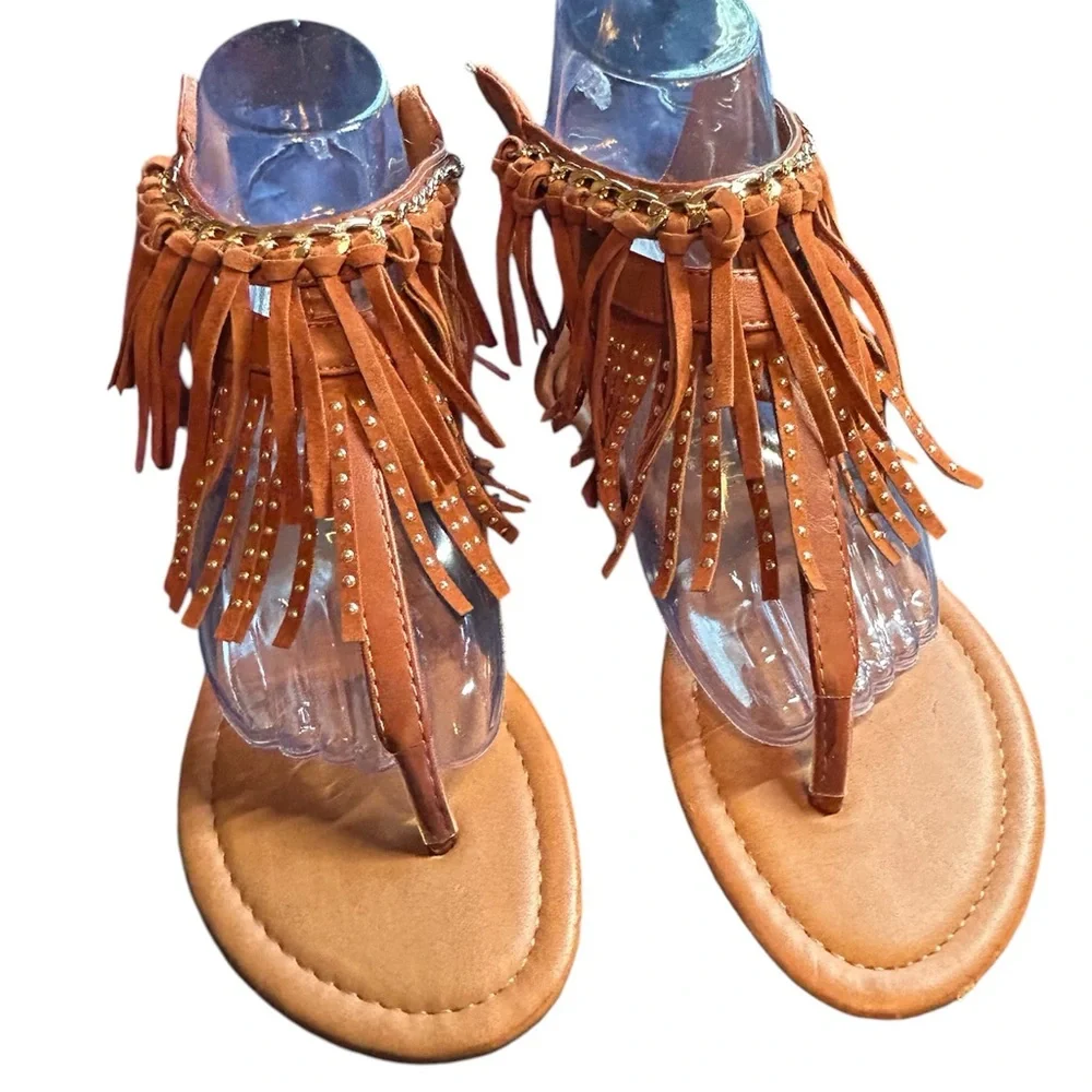 Extreme by Eddie Maro Tasseled Women’s Sandals Size 6‎